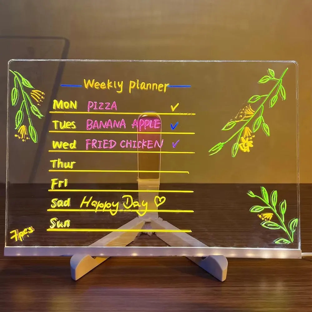 LED Colorful Glow Drawing Board