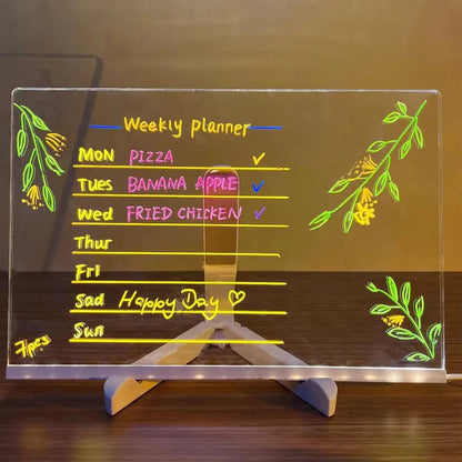 LED Colorful Glow Drawing Board